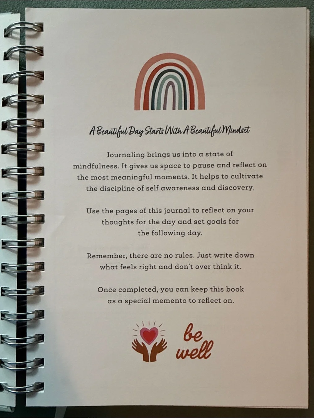 Gratitude Journal Spiral Notebook